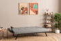 Atelier Del Sofa Zven - Sofá-Cama de 3 Plazas Gris Claro